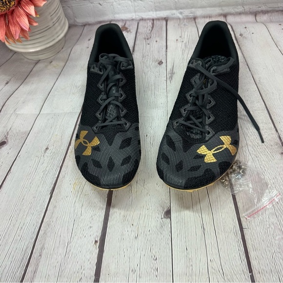 NWOT Under Armour track & field running shoes sz W 12.5 HOVR smoke rider UNISEX - Picture 2 of 9